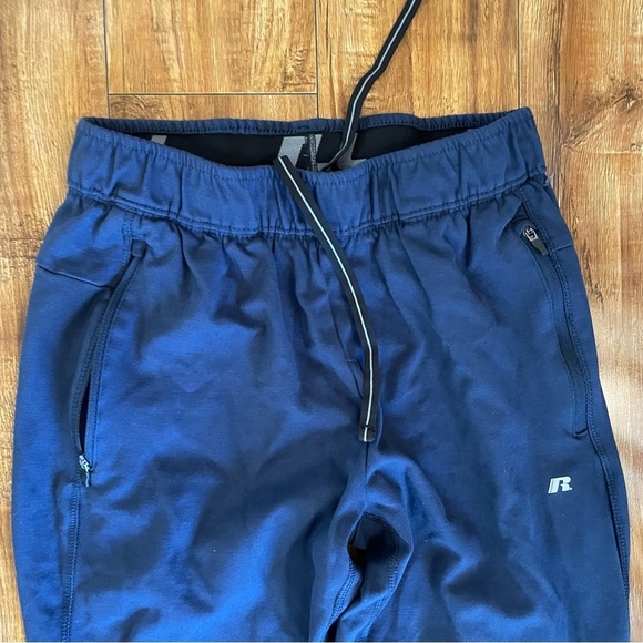 RUSSELL Mens Navy Blue Jogger Pants Size Small 28-30 - Picture 2 of 11